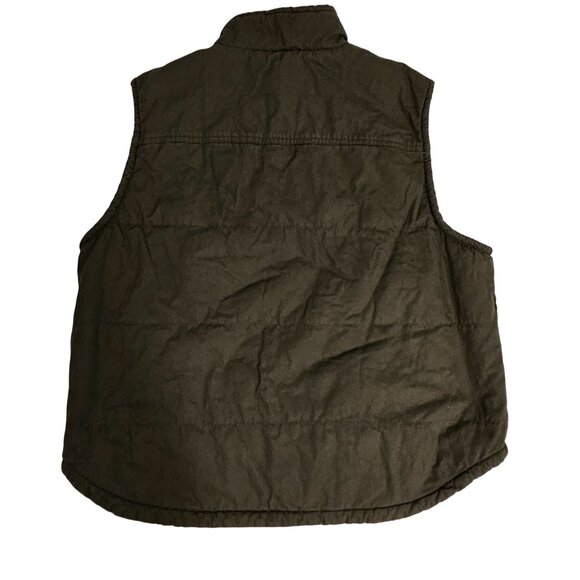 Lee Mens XXL Olive Green Sherpa-Lined Sleeveless Vest With Pockets & Zip Closure - Picture 8 of 8